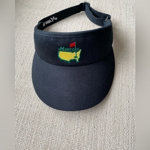 Masters visor means black adjustable